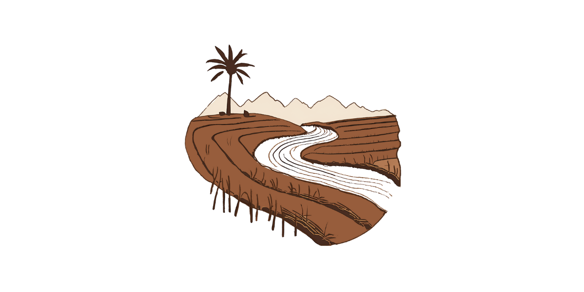 Illustration of natural farm land